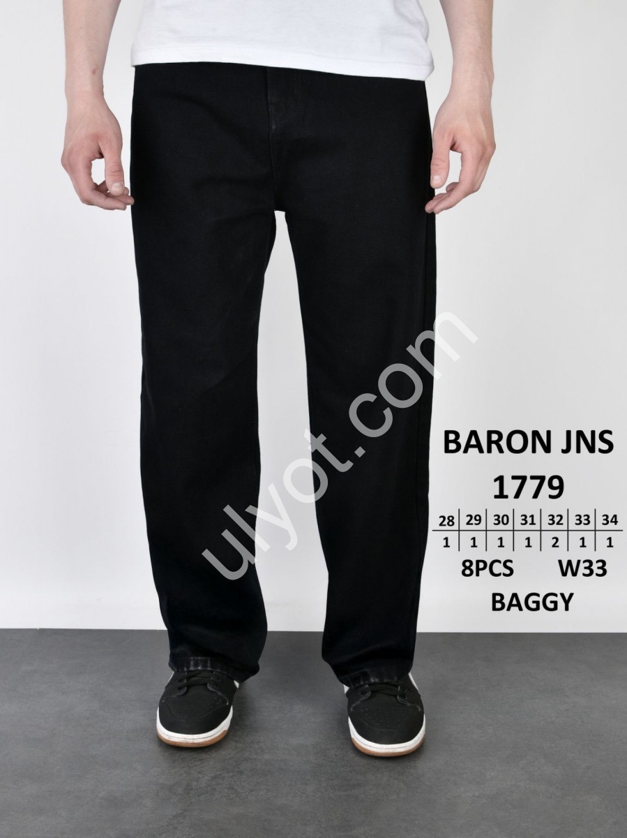 ДЖИНСИ BARON (28-34) ЧОРНИЙ 1779