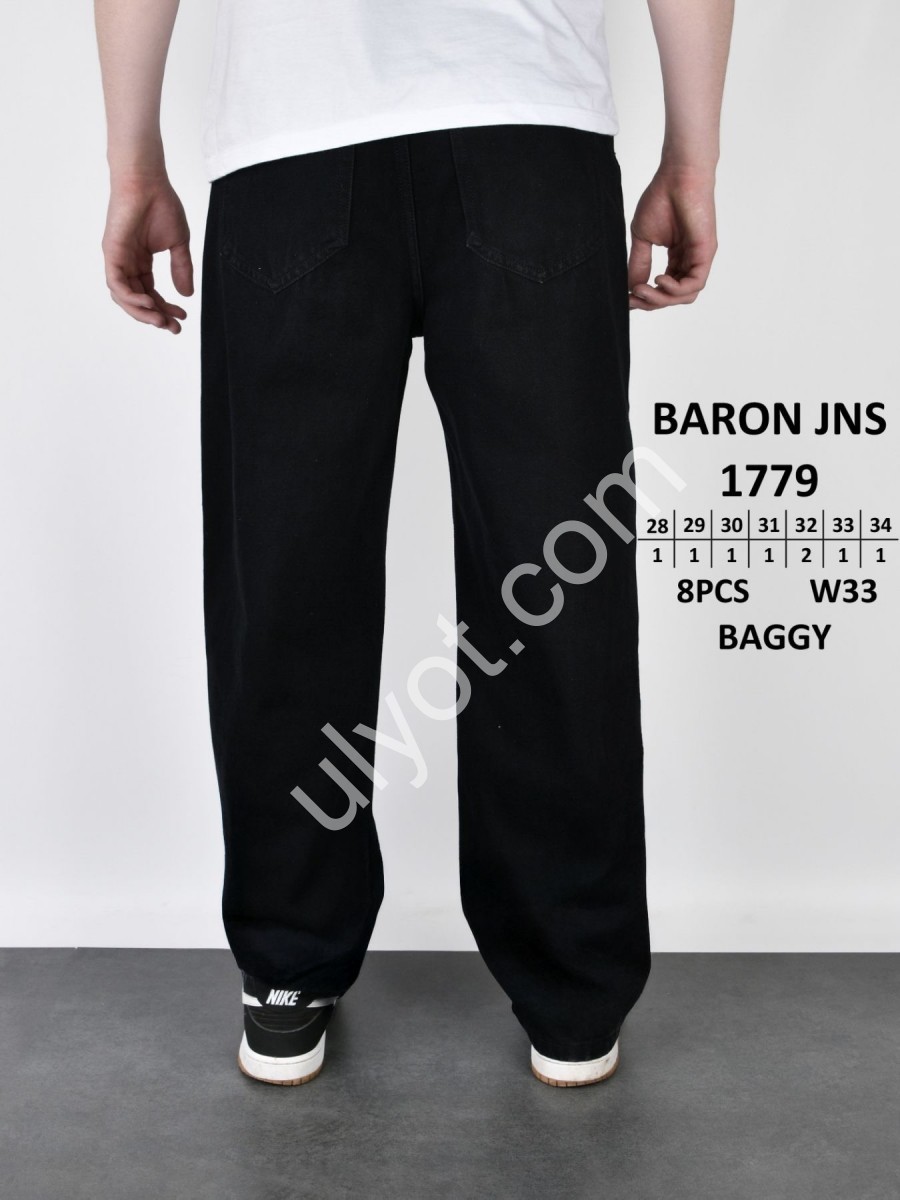 ДЖИНСИ BARON (28-34) ЧОРНИЙ 1779