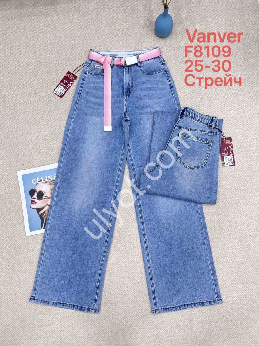 ДЖИНСИ VANVER (25-30) СВ.СИНІЙ 8109