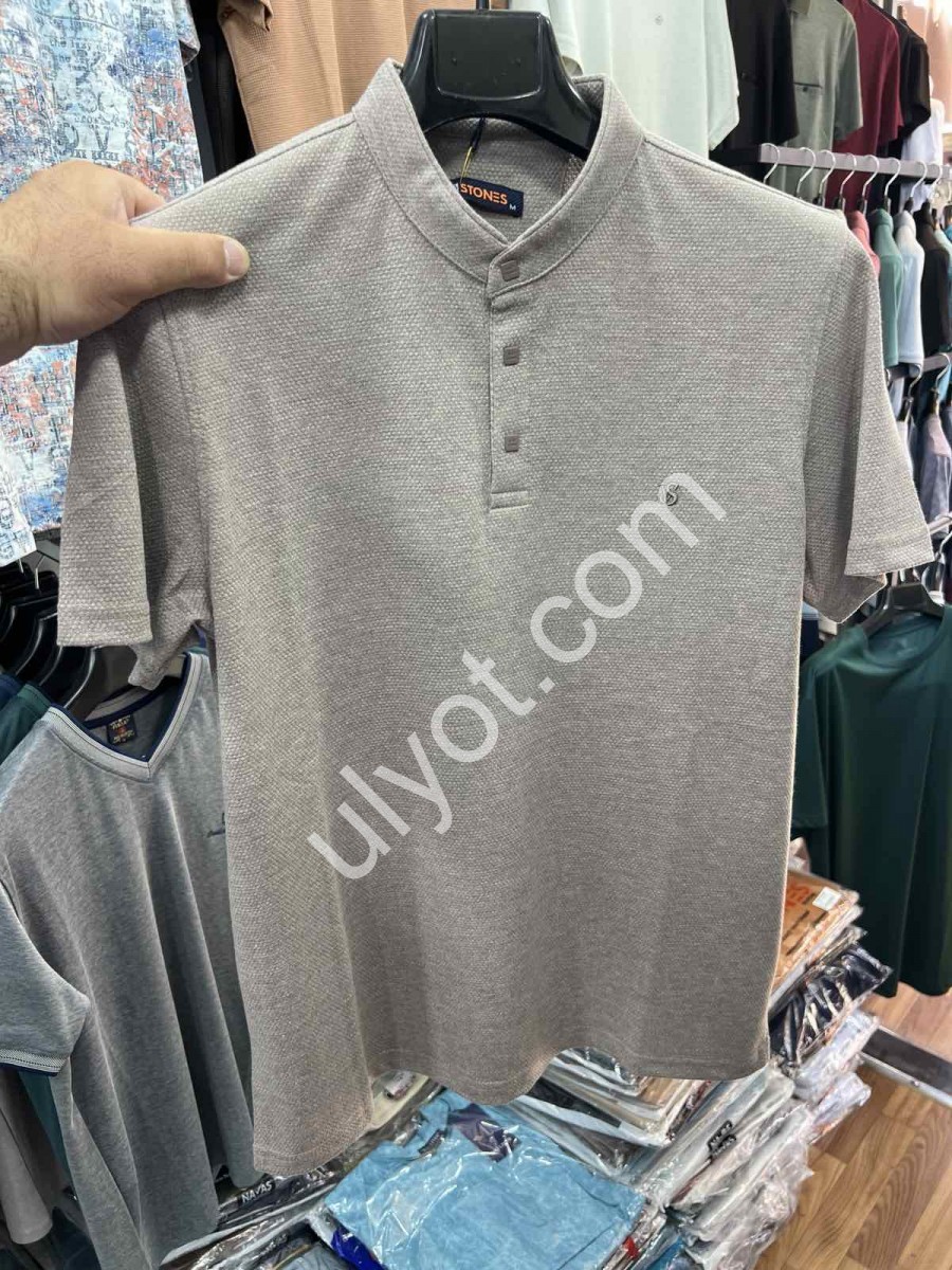 ФУТБОЛКА (M-2XL) СВ.СЕРЫЙ VS-5580