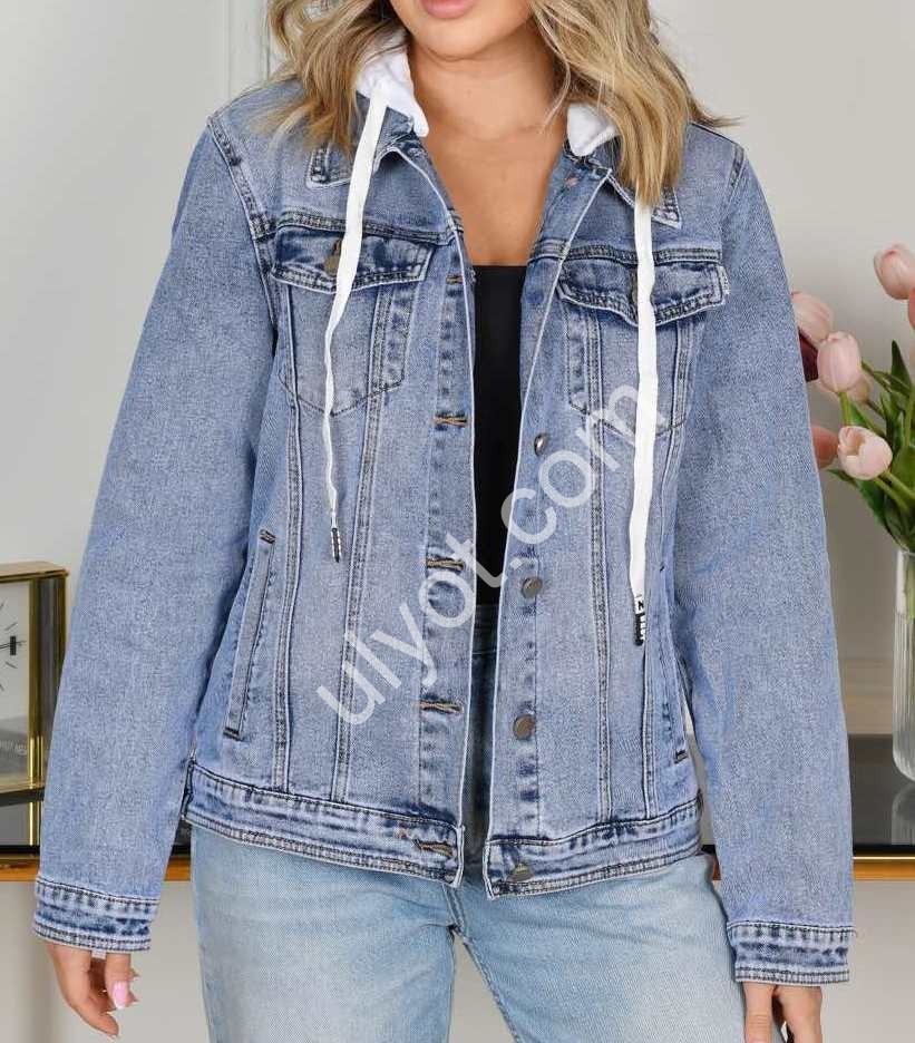 ДЖИНСОВАЯ КУРТКА DRAGON (2XL-7XL) ГОЛУБОЙ YB602