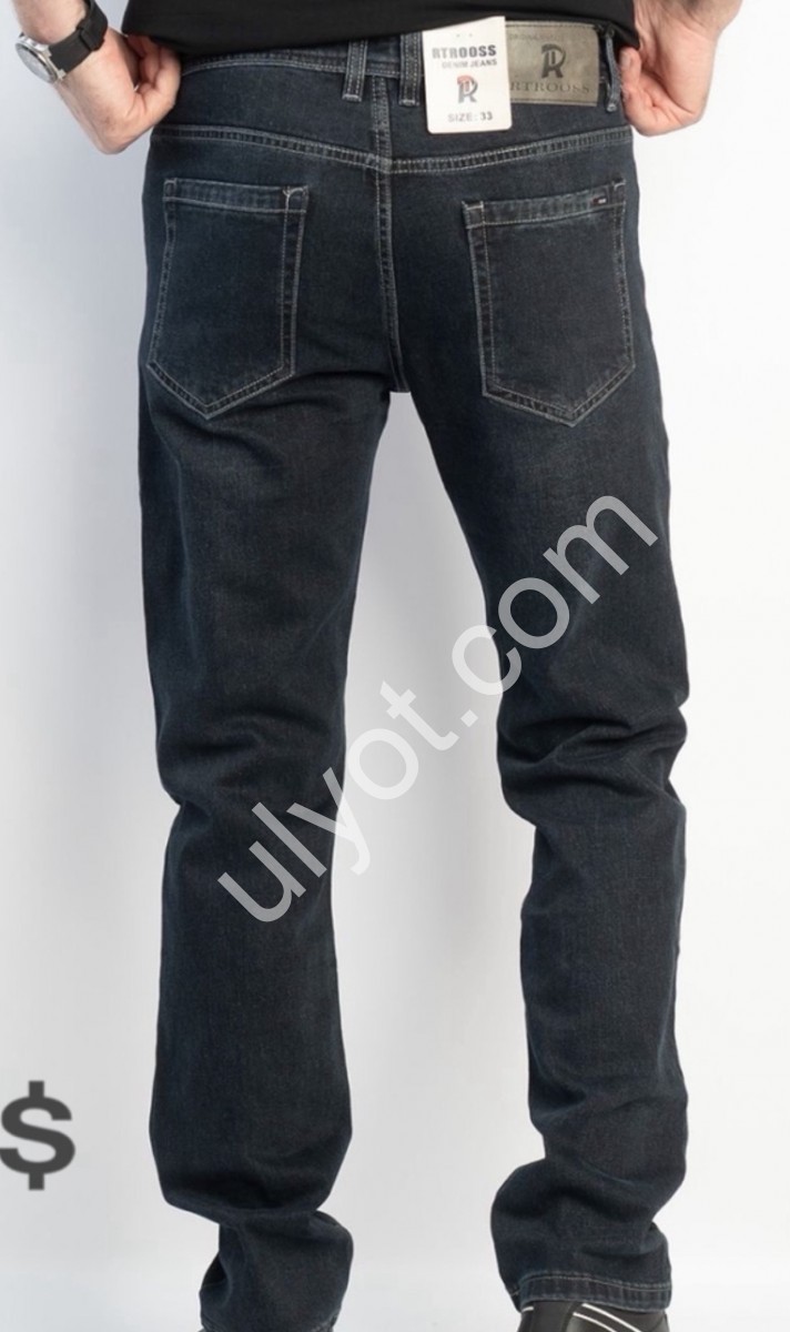 ДЖИНСЫ (30-38) ЧЕРНЫЙ 8140