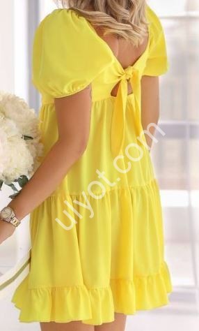 Фото 1 ПЛАТЬЕ (42-48) ЛИМОННЫЙ 144