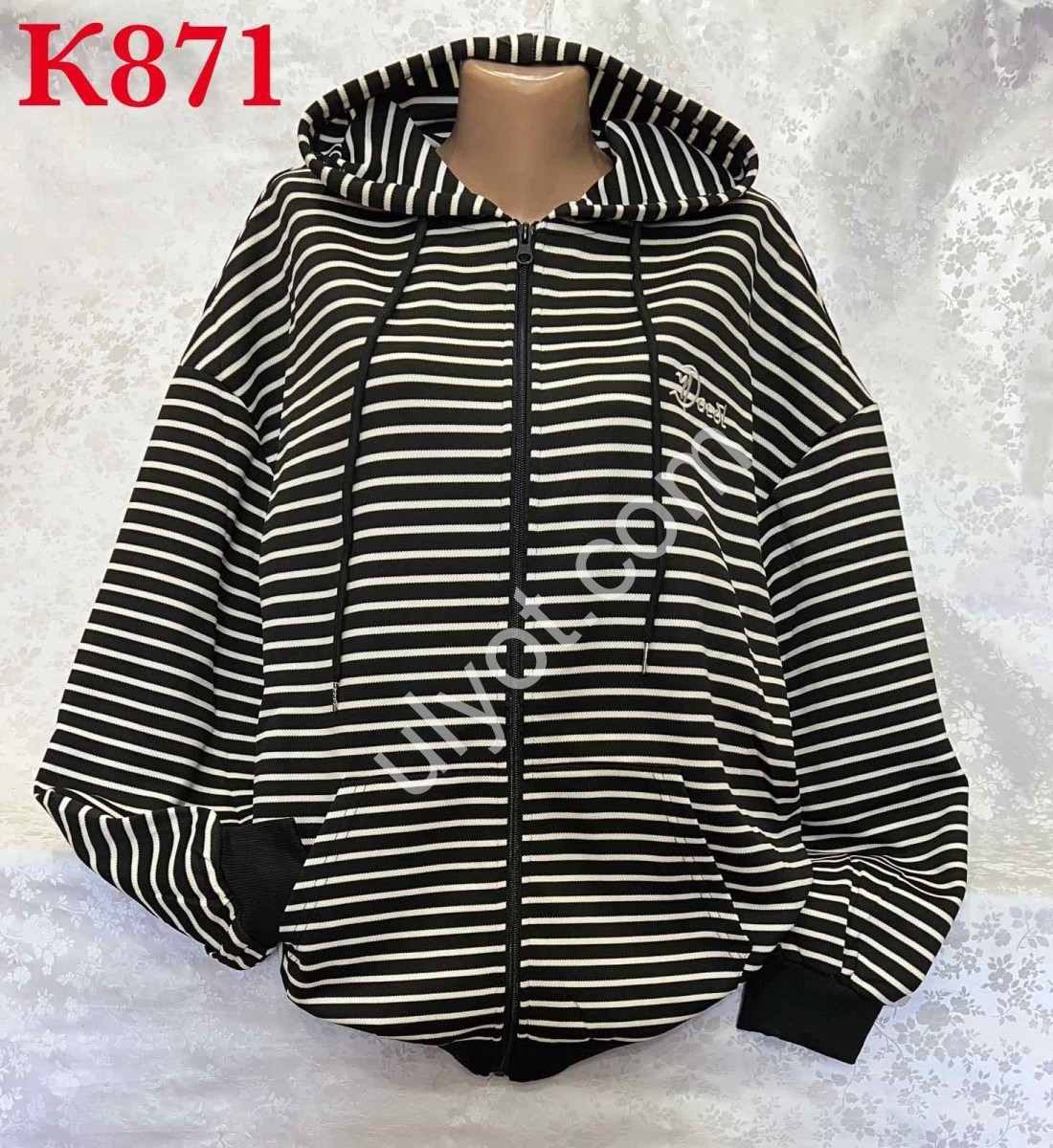 КОФТА (XL-4XL) ЧЕРНЫЙ K871