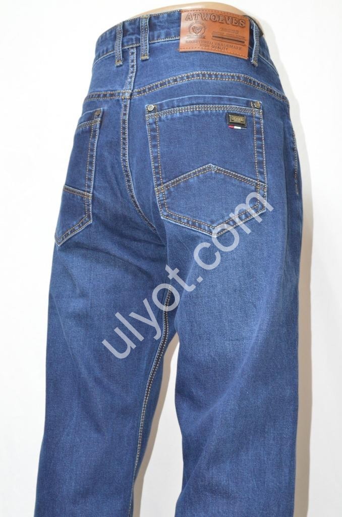ДЖИНСЫ ATWOLVES (32-38) Т.СИНИЙ 6306