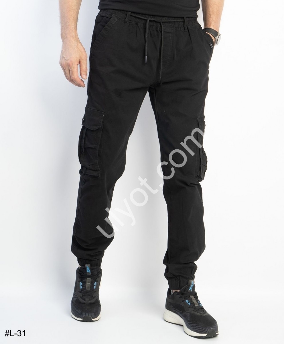 ДЖИНСЫ LIHONG (29-38) ЧЕРНЫЙ L31