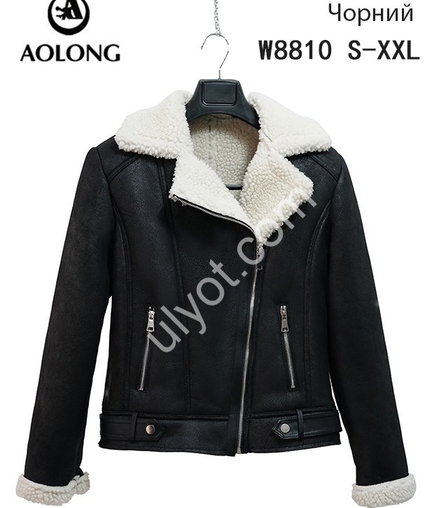 ДУБЛЕНКА AOLONG (S-2XL) ЧОРНИЙ 8810