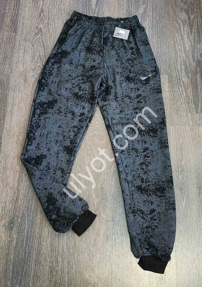 СПОРТ.ШТАНЫ N02 (36-44) МАНЖЕТ ЧЕРНЫЙ 