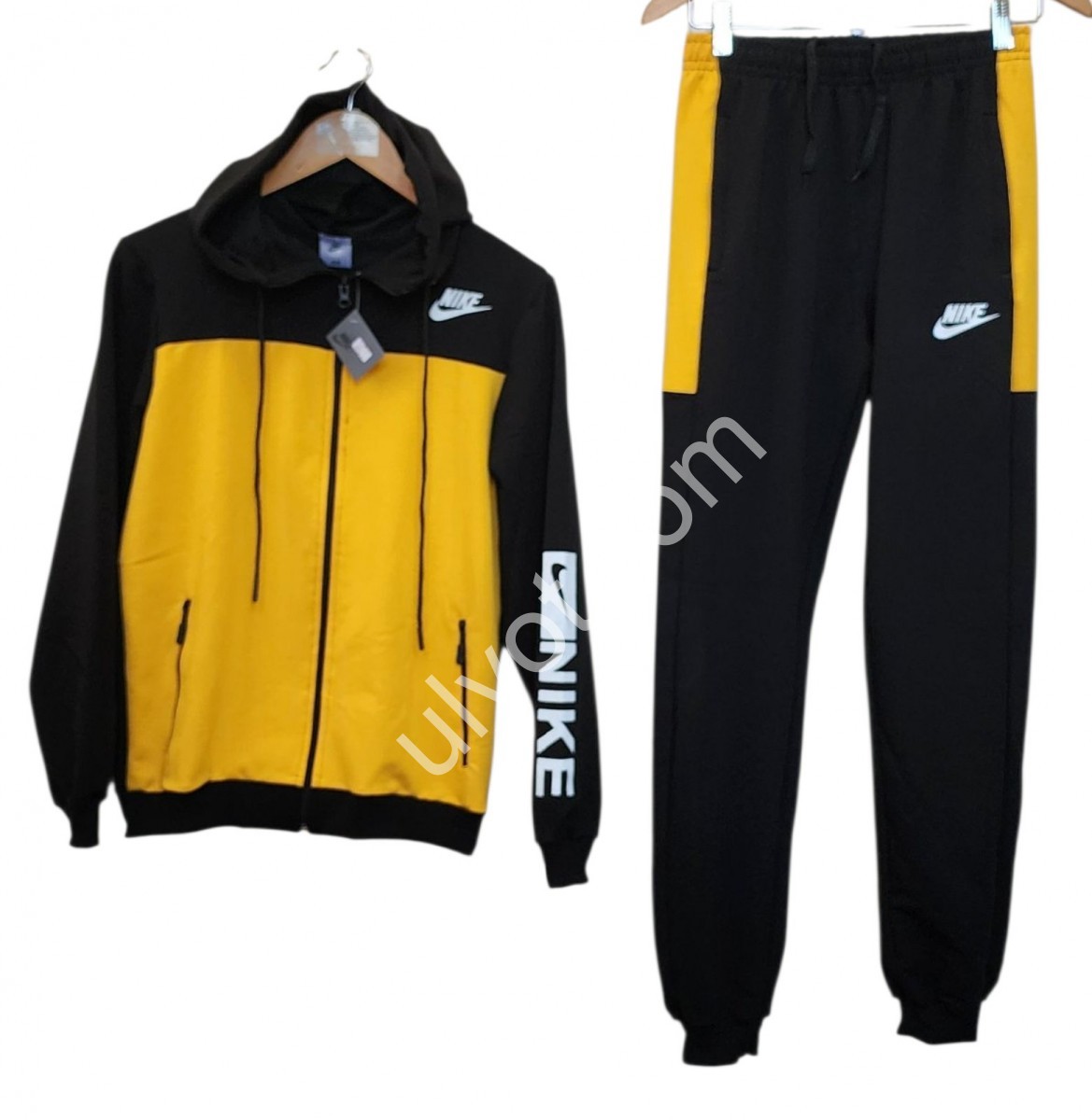 СПОРТ.КОСТЮМ N02 (36-44) МАНЖЕТ ЖЕЛТЫЙ+ЧЕРНЫЙ 