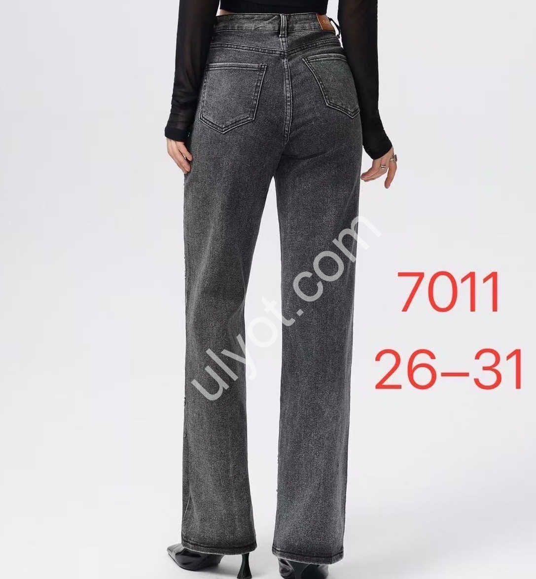 ДЖИНСЫ JELEEY (26-31) ГРАФИТ 7011