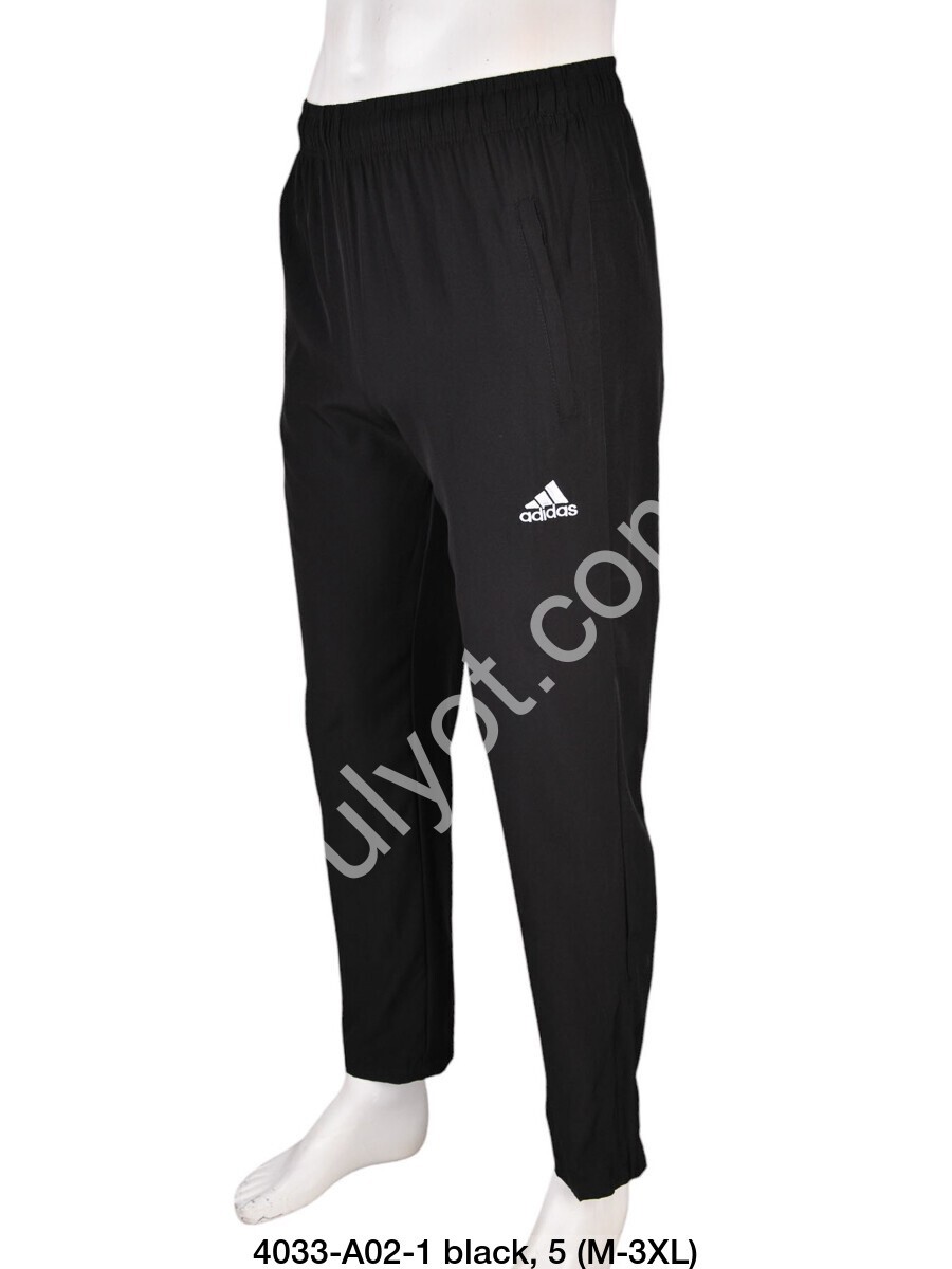 СПОРТ.ШТАНИ A01 (M-3XL) МАНЖЕТ ЧОРНИЙ A02-1
