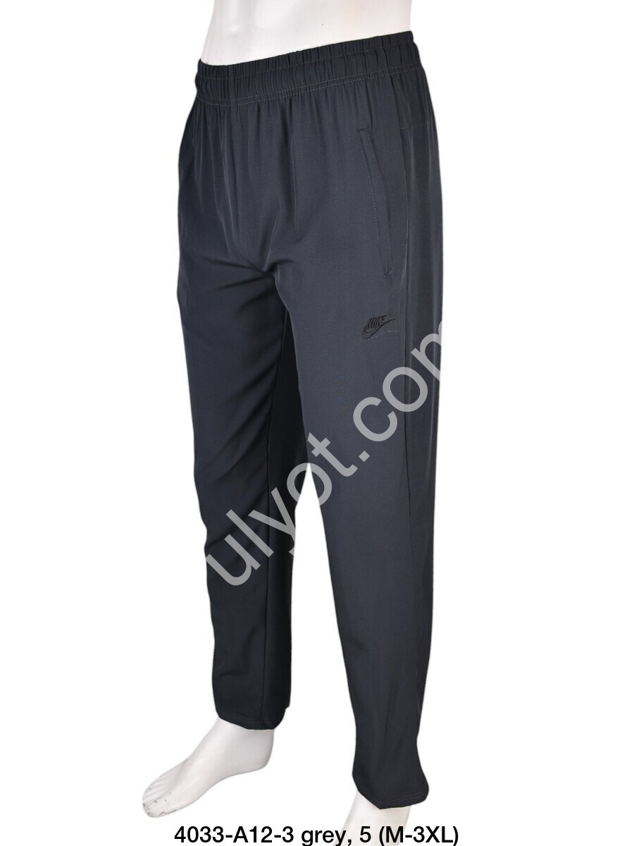 СПОРТ.ШТАНЫ N02 (M-3XL) ПРЯМОЙ ГРАФИТ A12-3