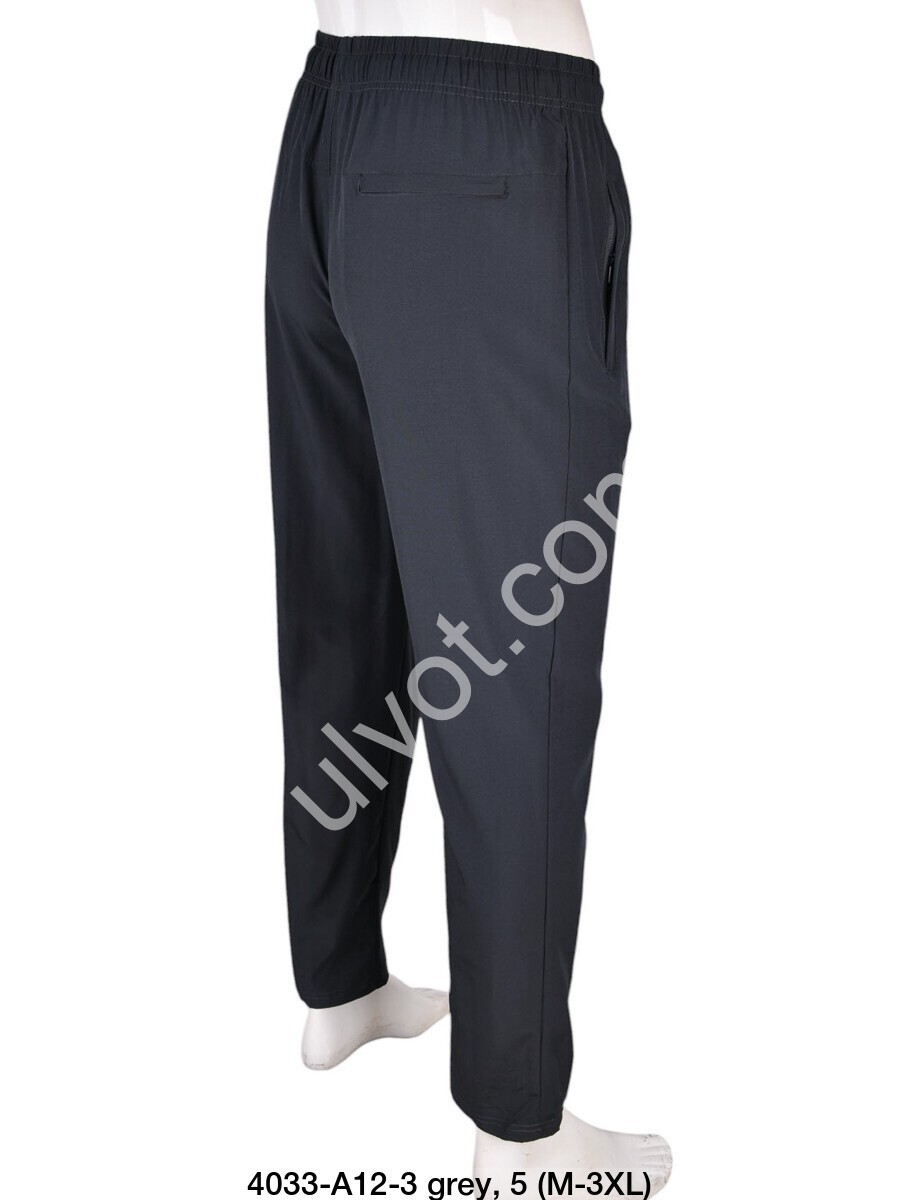 СПОРТ.ШТАНЫ N02 (M-3XL) ПРЯМОЙ ГРАФИТ A12-3