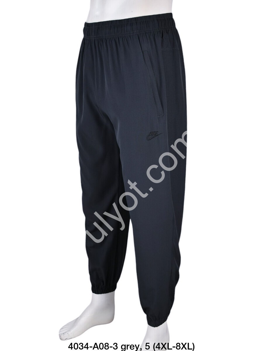 СПОРТ.ШТАНЫ N02 (4XL-8XL) МАНЖЕТ ГРАФИТ A08-3