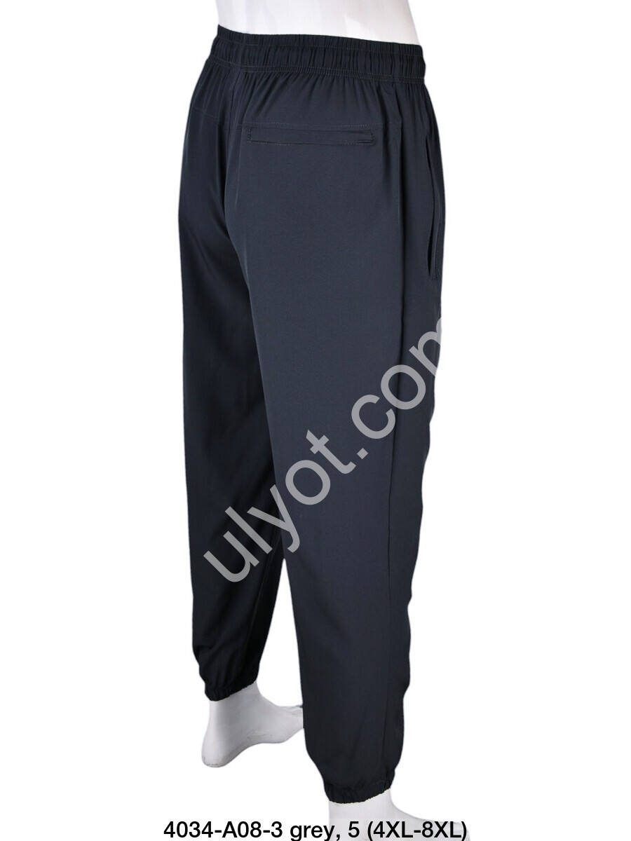 СПОРТ.ШТАНЫ N02 (4XL-8XL) МАНЖЕТ ГРАФИТ A08-3