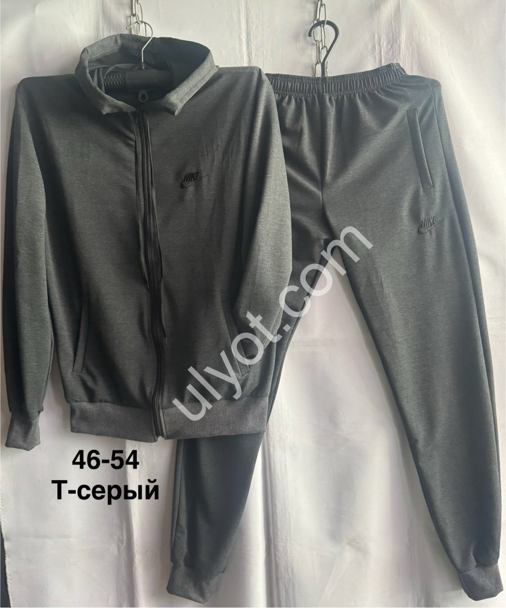 СПОРТ.КОСТЮМ N02-1 (46-54) МАНЖЕТ Т.СЕРЫЙ 