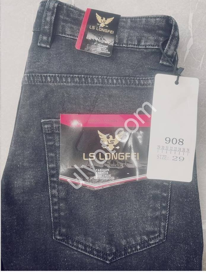 ДЖИНСЫ LS JEANS (29-38) ГРАФИТ 908