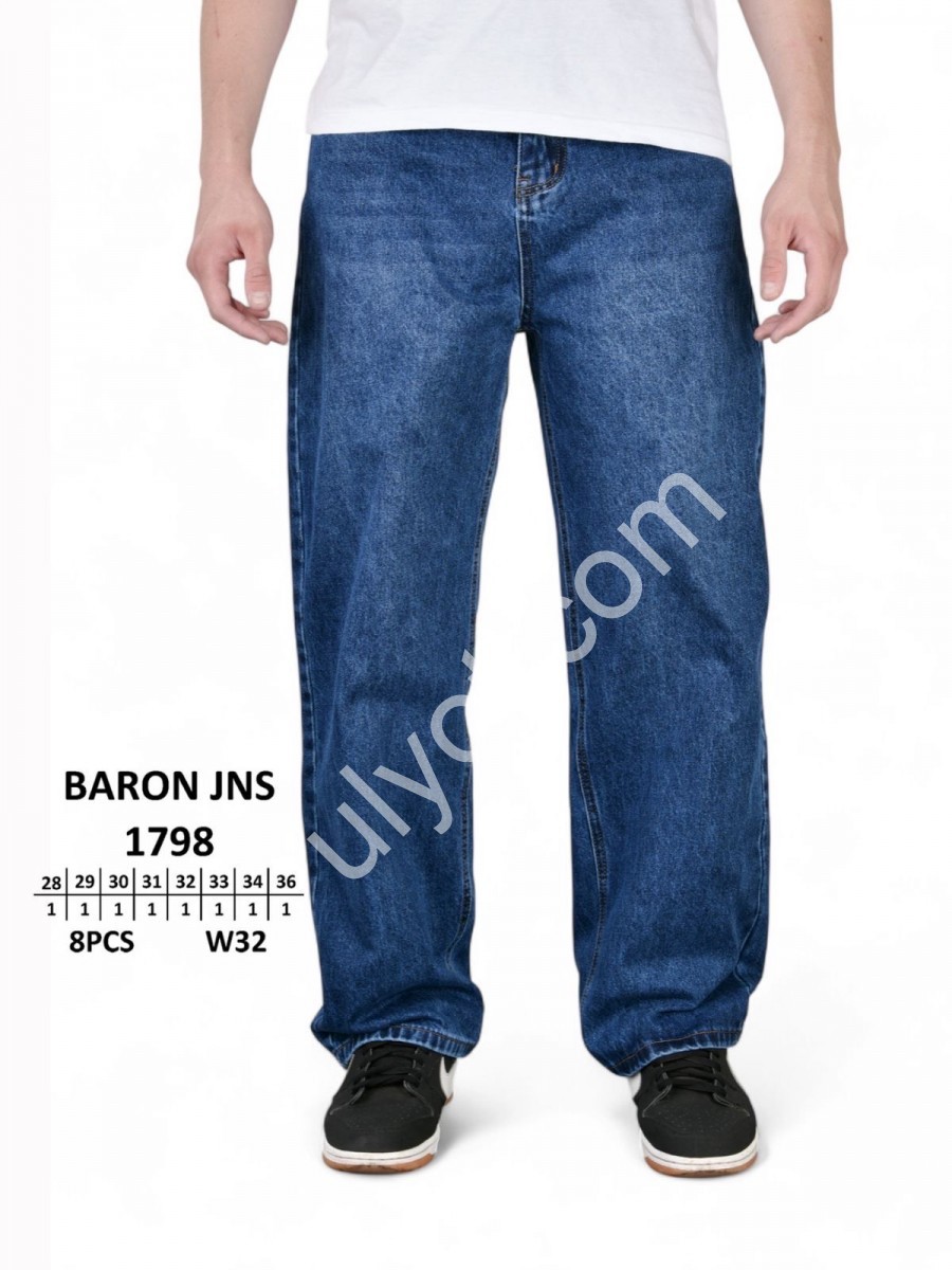 ДЖИНСИ BARON (28-36) Т.СИНІЙ 1798