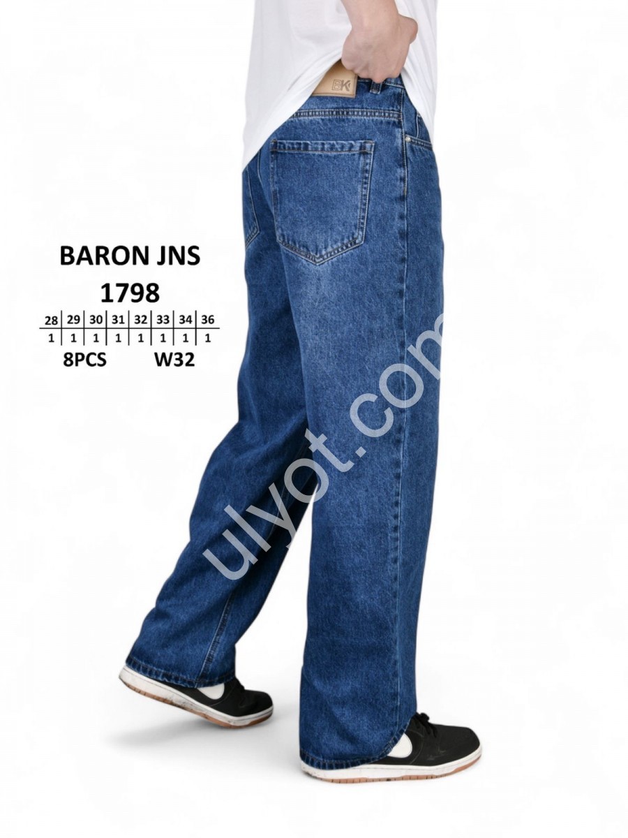 Фото 1 ДЖИНСЫ BARON (28-36) Т.СИНИЙ 1798