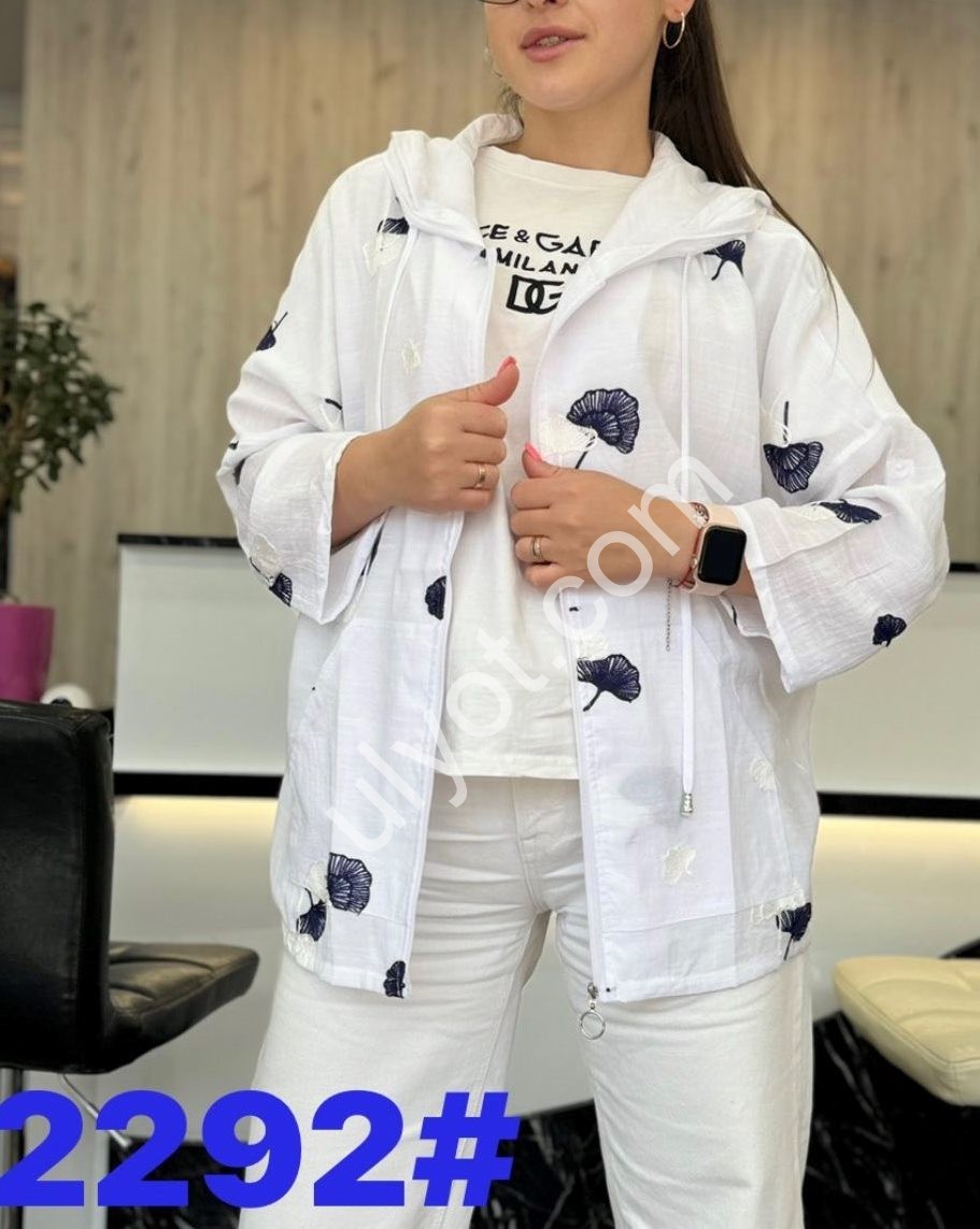 БЛУЗКА ЗМІЙКА (XL-4XL) БІЛИЙ 2292