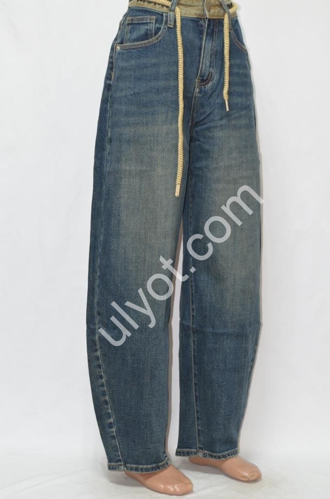 ДЖИНСЫ M.SARA (XS-XL) Т.СИНИЙ 1269