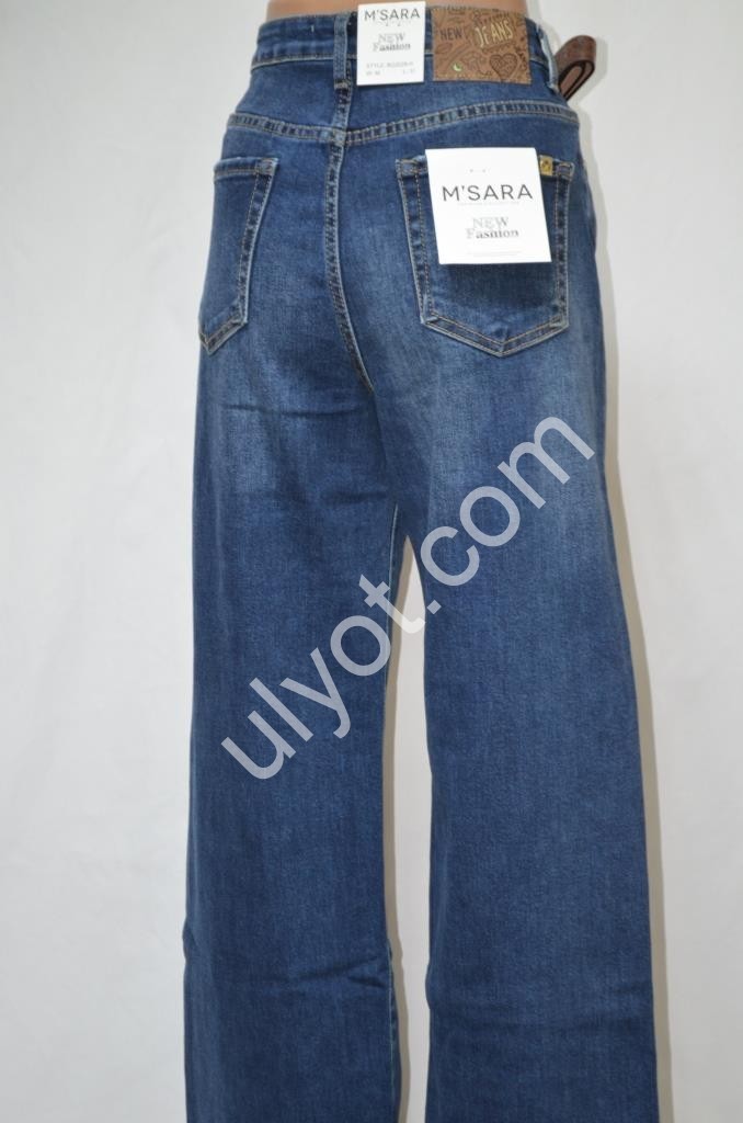 ДЖИНСЫ M.SARA (XS-XL) Т.СИНИЙ 2028H