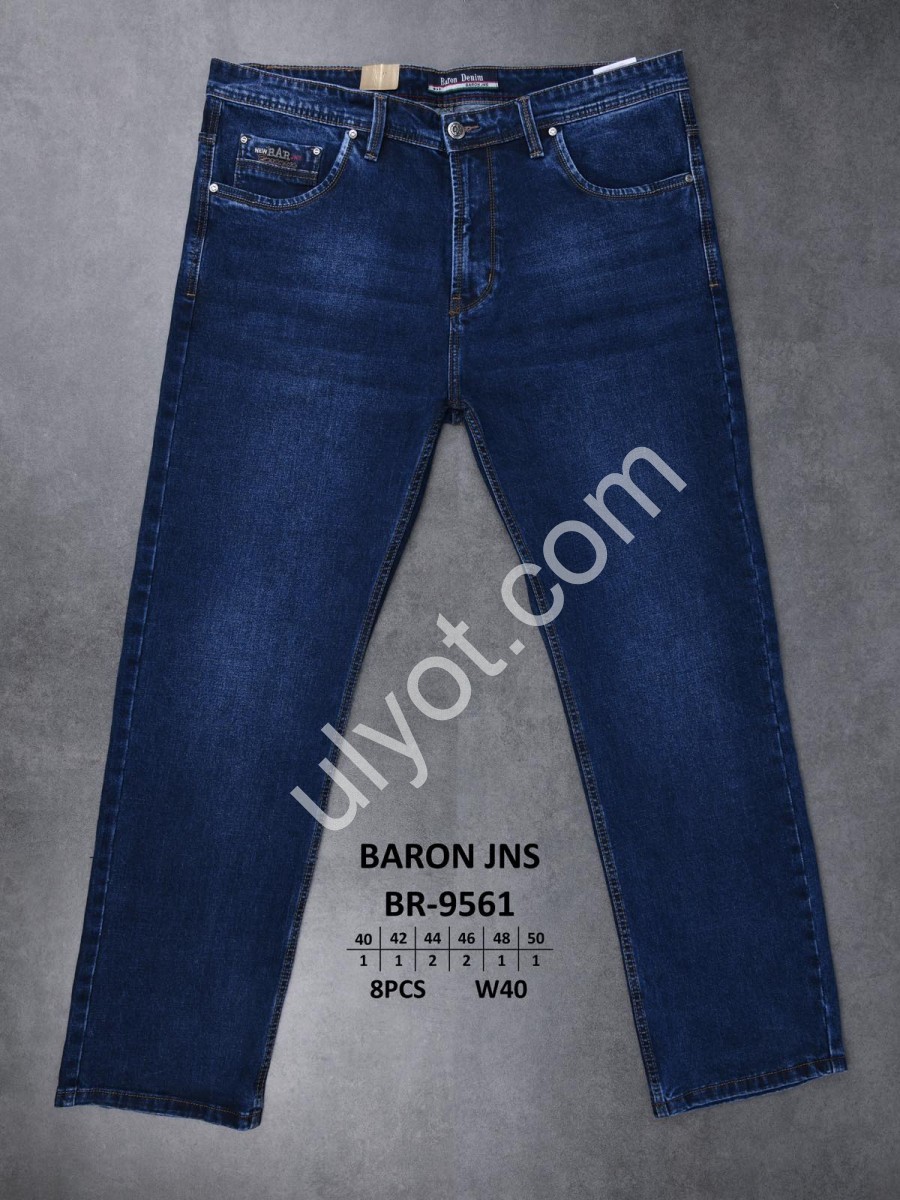 ДЖИНСЫ BARON (40-50) Т.СИНИЙ 9561