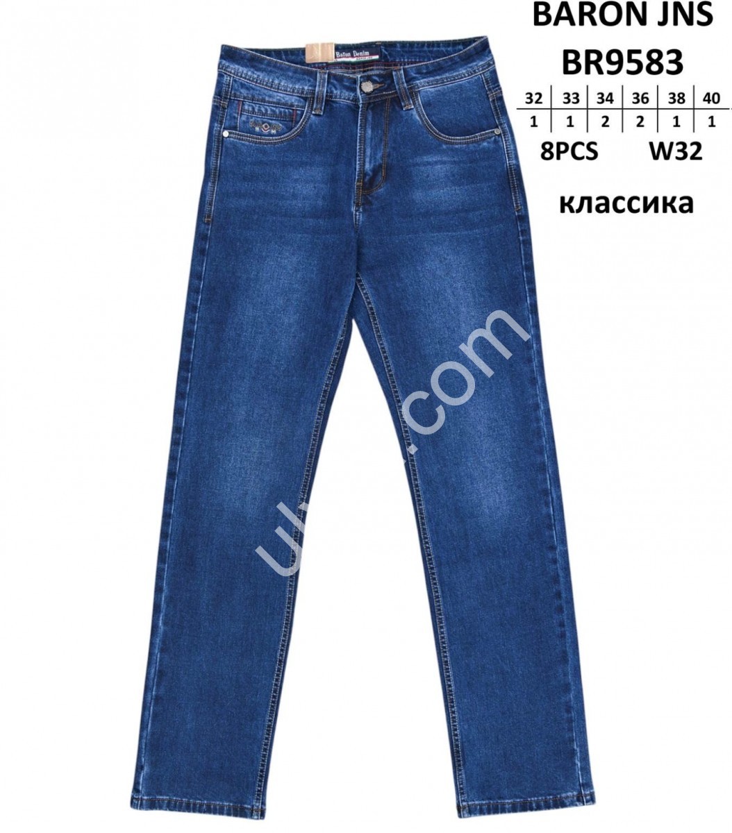 ДЖИНСЫ BARON (32-40) Т.СИНИЙ 9583