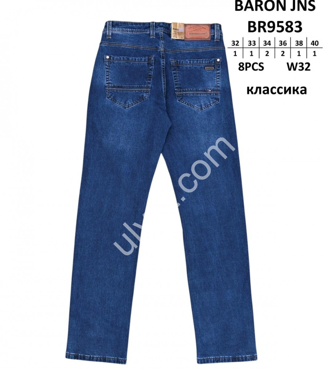 ДЖИНСЫ BARON (32-40) Т.СИНИЙ 9583
