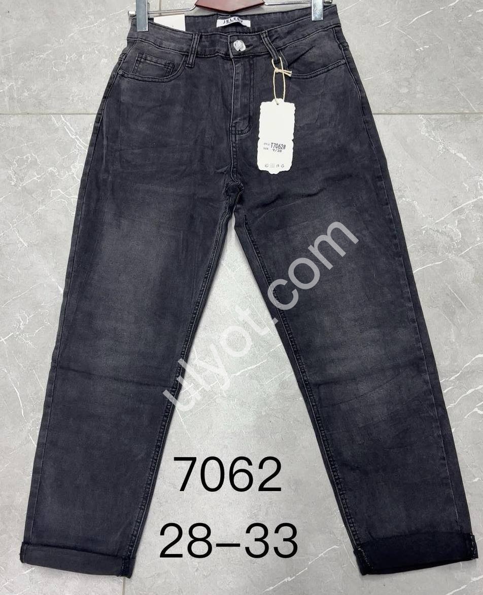 ДЖИНСЫ JELEEY (28-33) ГРАФИТ 7062