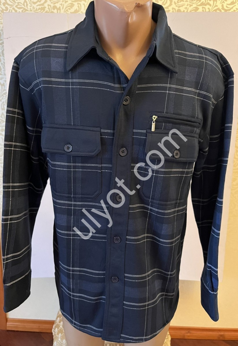 РУБАШКА (M-3XL) ФЛИС МИКС C556