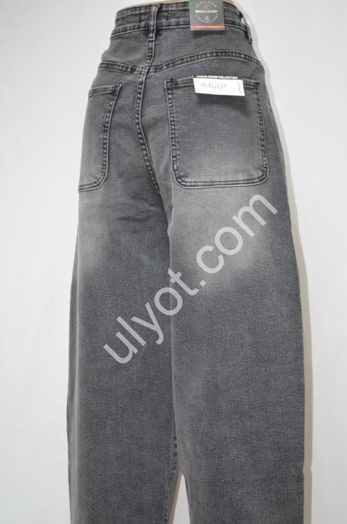 Фото 1 ДЖИНСЫ RELUCKY (31-38) ГРАФИТ B0268-1