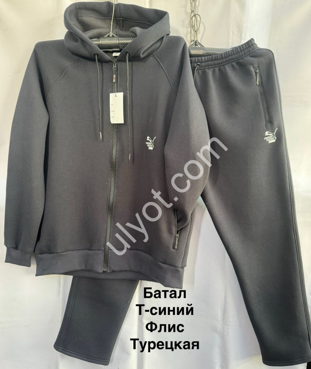 СПОРТ.КОСТЮМ P15 (56-64) ФЛІС ПРЯМИЙ Т.СИНІЙ