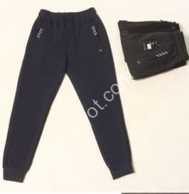 СПОРТ.ШТАНЫ (M-3XL) ФЛИС МАНЖЕТ ГРАФИТ 2608