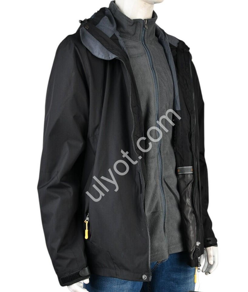 КУРТКА ДВІЙКА (XL-5XL) ЧОРНИЙ 4194-M552-1