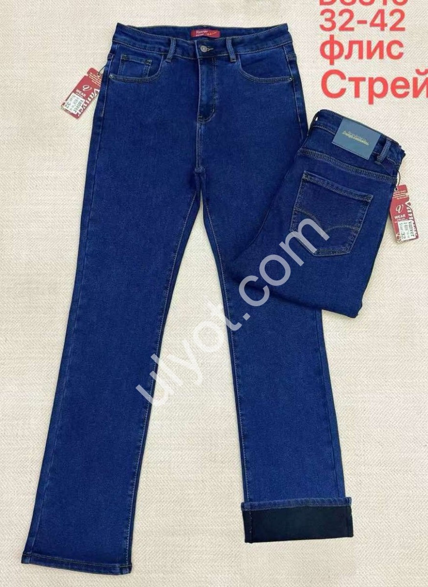ДЖИНСИ VANVER (32-42) ФЛІС Т.СІНІЙ D8316