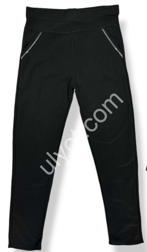 ШТАНИ (3XL-8XL) Хутро Чорне 8227