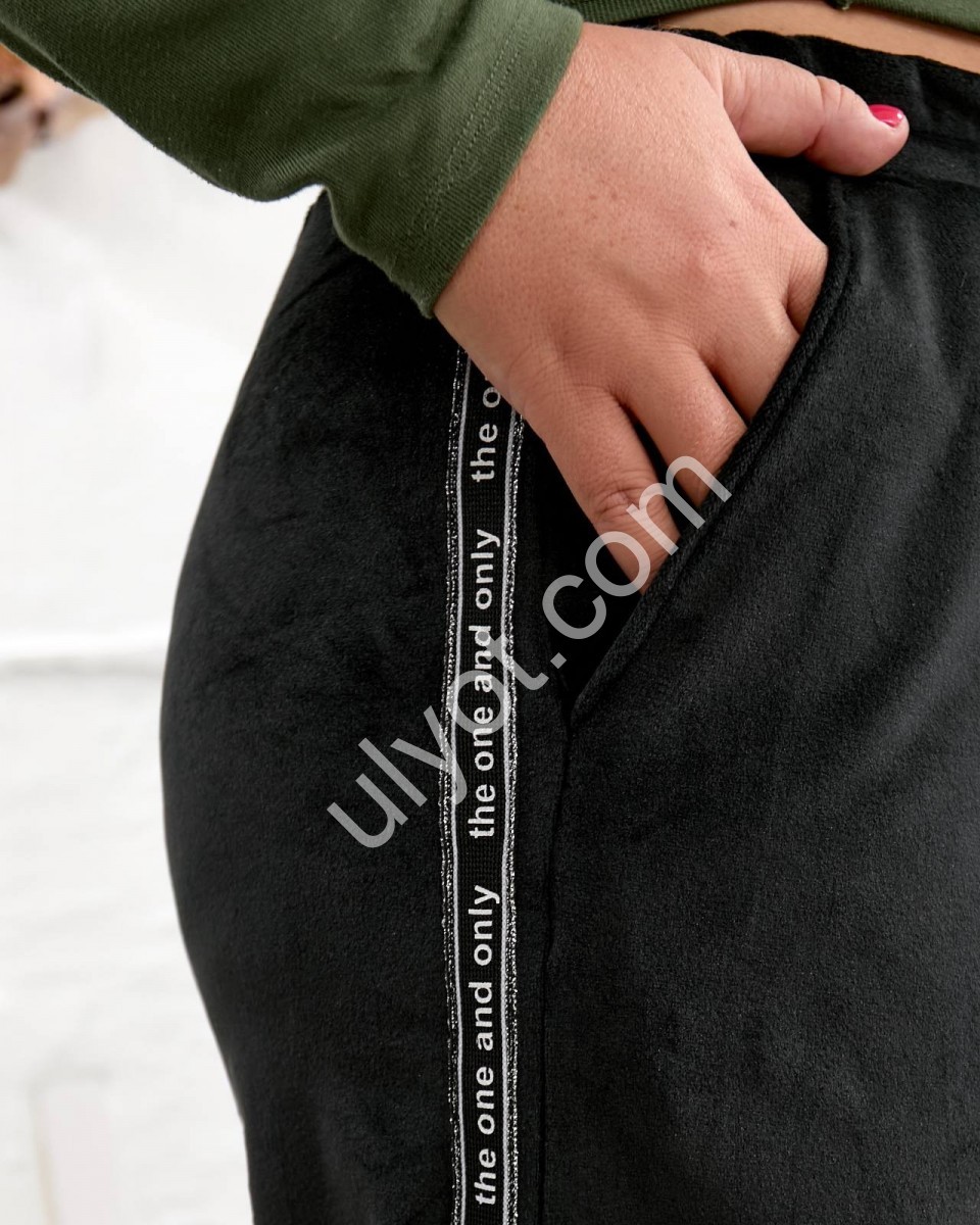 Фото 2 ШТАНИ (48-58) ФЛІС ЧОРНИЙ 17183