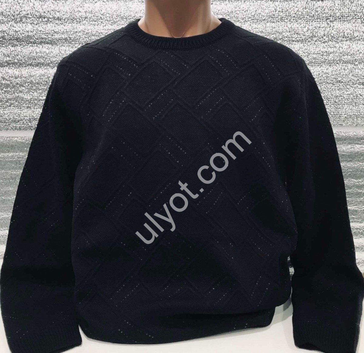 СВИТЕР CASHMERE (M-XL) ЧЕРНЫЙ 8115