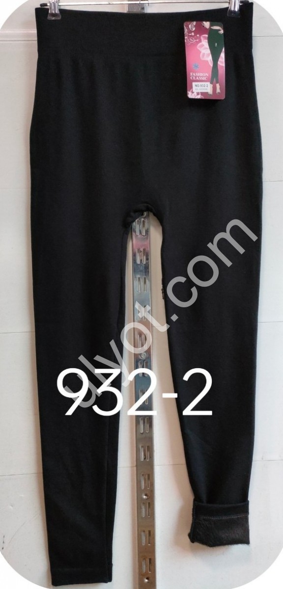 Лосини (ONE SIZE XL-5XL) ЧЕРНЕ хутро 933