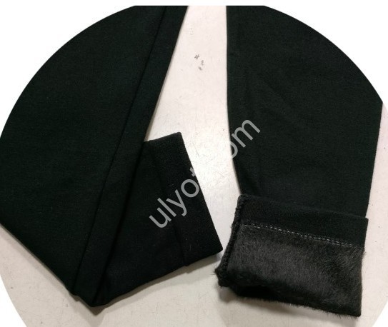 Лосини (ONE SIZE XL-5XL) ЧЕРНЕ хутро 933