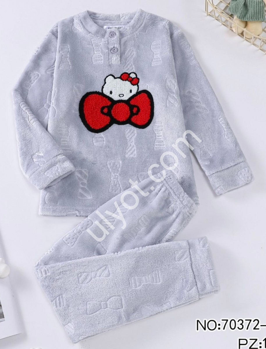 ПИЖАМА HELLO KITTY  (6-14 ЛЕТ) СЕРЫЙ 70372