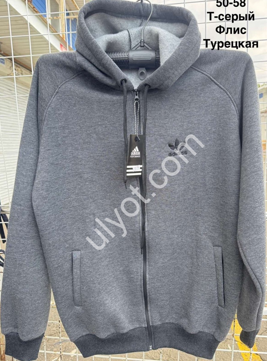 СПОРТ.КОФТА A01 (50-58) ФЛИС ГРАФИТ 