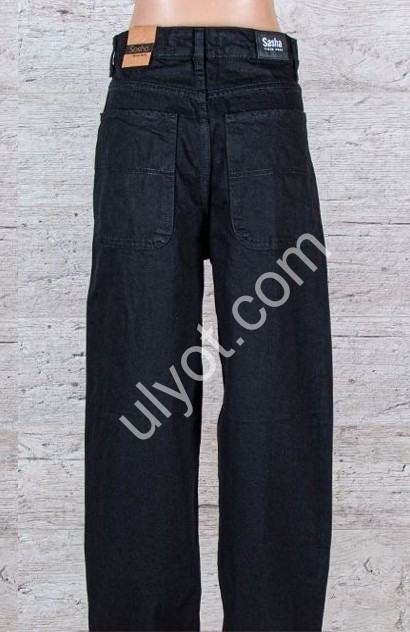 ДЖИНСЫ SASHA (26-31) ЧЕРНЫЙ 2312