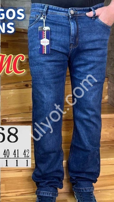 ДЖИНСИ AVIWGOS (32-42) ФЛІС Т.СІНІЙ 9868