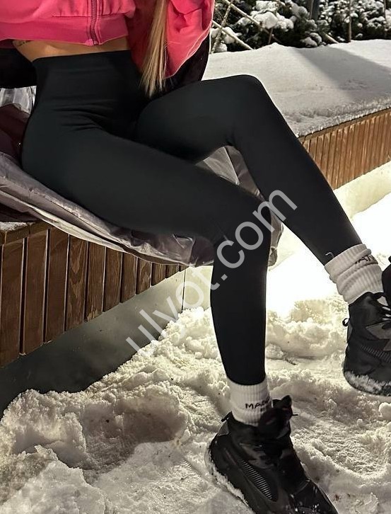 Лосини OYSHO (42-48) ФЛІС ЧОРНИЙ 39/1