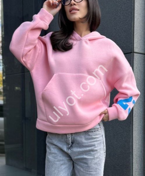 ХУДІ (42-48) ФЛІС РОЖОВИЙ 4250