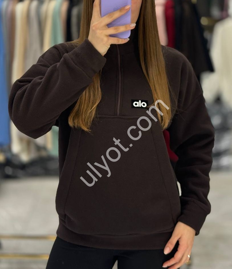 ХУДИ (42-48) ФЛИС ШОКОЛАД 2495