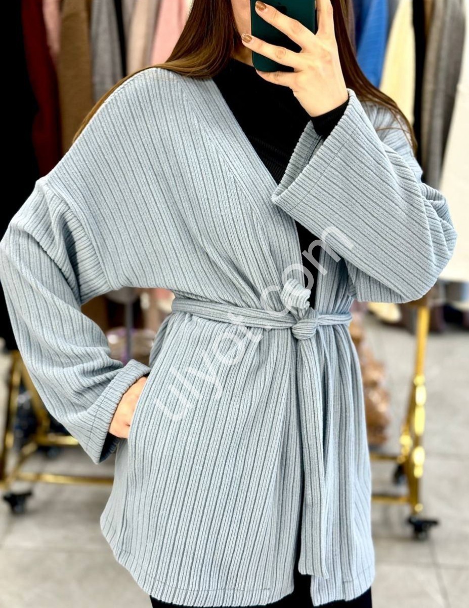 КАРДИГАН (42-48) СЕРЫЙ 1666