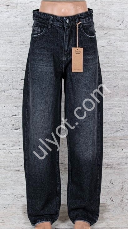 ДЖИНСЫ SASHA (26-31) ГРАФИТ 2291